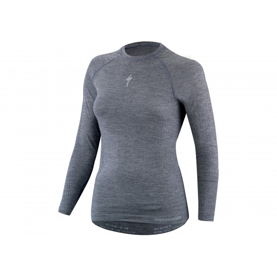 Bluza SPECIALIZED Merino Women's LS Baselayer - Grey L/XL Bluza SPECIALIZED Merino Womens LS Baselayer - Grey L/XL