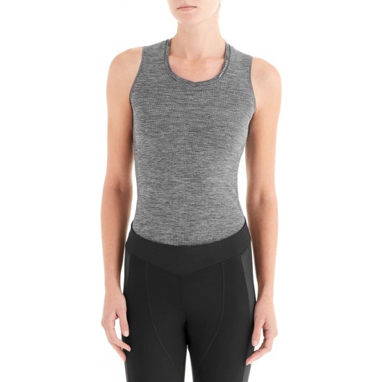 Maiou SPECIALIZED Womens Seamless Sleeveless Base Layer - Heather Grey S