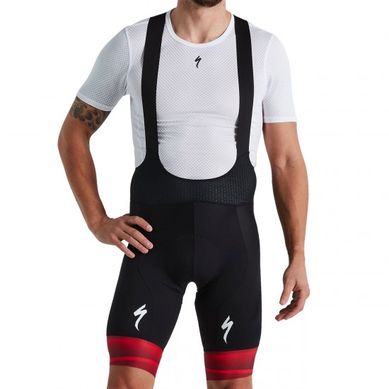 Pantaloni scurti cu bretele SPECIALIZED SL R Team Bib Short - Black/Red M