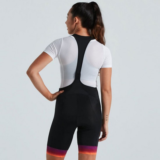 Pantaloni cu bretele SPECIALIZED RBX Comp Women's Bib Short - Orange Sunset/Violet L Pantaloni scurti cu bretele SPECIALIZED RBX Comp Womens - Orange Sunset/Violet L