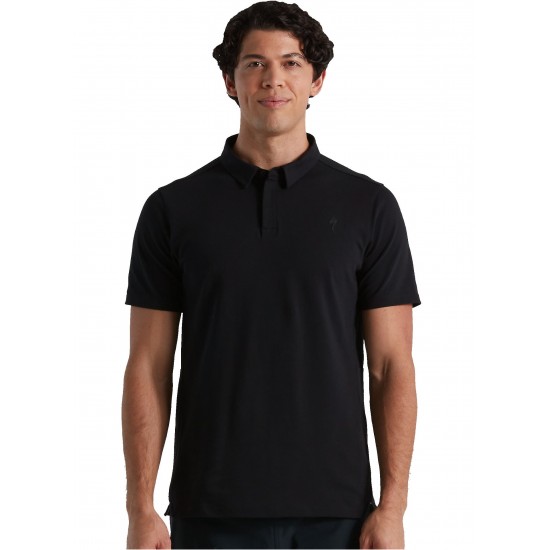 Tricou polo SPECIALIZED Mens Legacy SS - Black XL