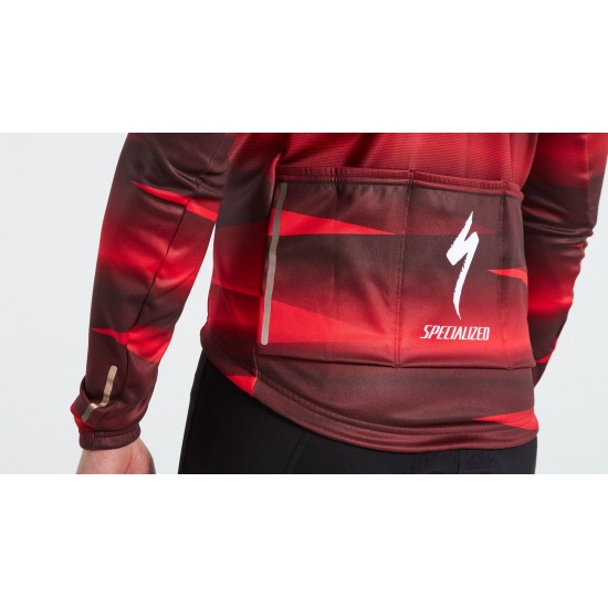 Tricou softshell SPECIALIZED Men's Factory Racing Team SL Expert - Black/Red L Tricou softshell SPECIALIZED Mens Factory Racing Team SL Expert LS - Black/Red L