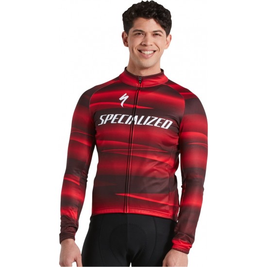 Tricou softshell SPECIALIZED Men's Factory Racing Team SL Expert - Black/Red L Tricou softshell SPECIALIZED Mens Factory Racing Team SL Expert LS - Black/Red L