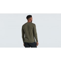 Tricou Ciclism SPECIALIZED Men's Trail Power Grid (L/S) - Oak Green M