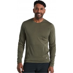 Tricou Ciclism SPECIALIZED Men's Trail Power Grid (L/S) - Oak Green L