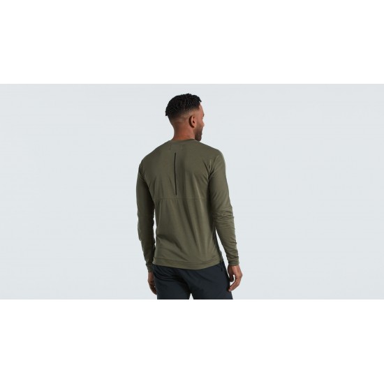 Tricou SPECIALIZED Mens Trail Power Grid LS - Oak Green L