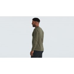 Tricou Ciclism SPECIALIZED Men's Trail Power Grid (L/S) - Oak Green XL