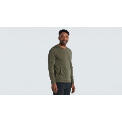 Tricou Ciclism SPECIALIZED Men's Trail Power Grid (L/S) - Oak Green XXL