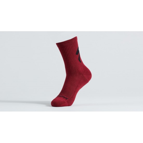 Sosete SPECIALIZED Cotton Tall Logo - Maroon M