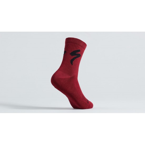 Sosete SPECIALIZED Cotton Tall Logo - Maroon L Sosete SPECIALIZED Cotton Tall Logo - Maroon L