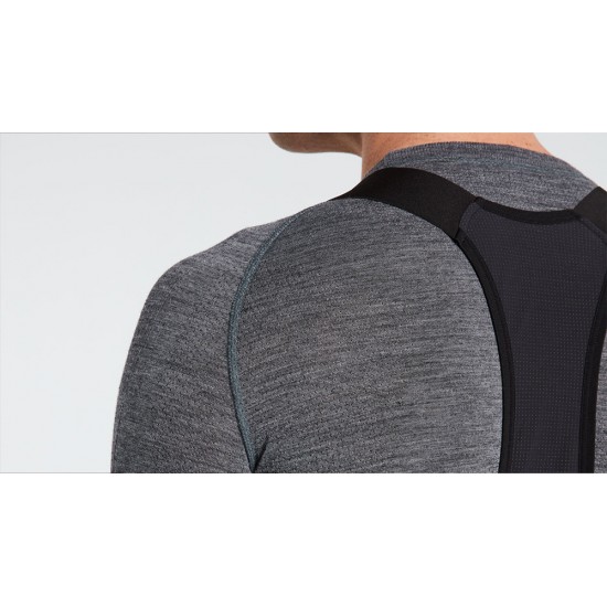 Bluza SPECIALIZED Men's Merino Seamless LS Base Layer - Grey S/M Bluza SPECIALIZED Mens Merino Seamless LS Base Layer - Grey S/M