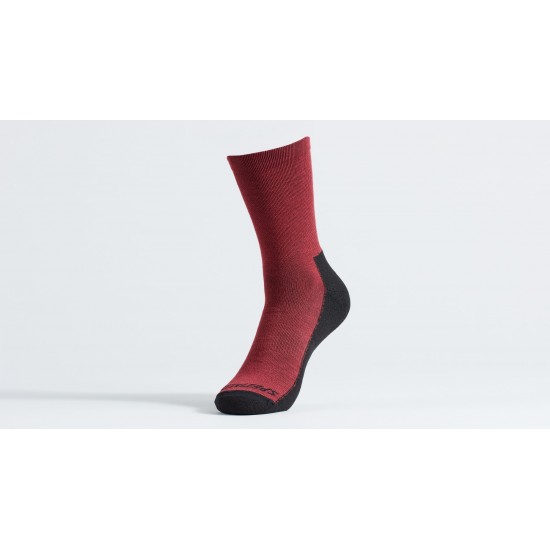 Sosete SPECIALIZED Primaloft Lightweight Tall Logo - Maroon XL