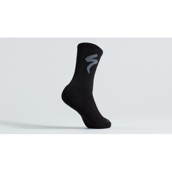 Sosete SPECIALIZED Merino Midweight Tall Logo - Black S