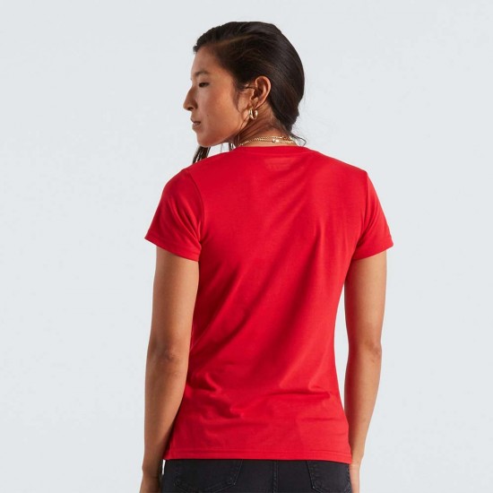 Tricou SPECIALIZED Womens Wordmark SS - Flo Red XS