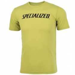 Tricou Ciclism Copii SPECIALIZED Youth Wordmark (S/S) - Olive Green S