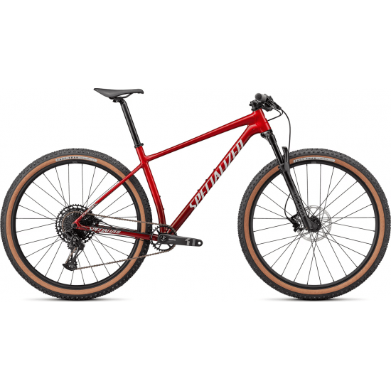 Bicicleta SPECIALIZED Chisel Comp - Gloss Red Tint Fade over Brushed Silver M Bicicleta SPECIALIZED Chisel Comp - Gloss Red Tint Fade over Brushed Silver M