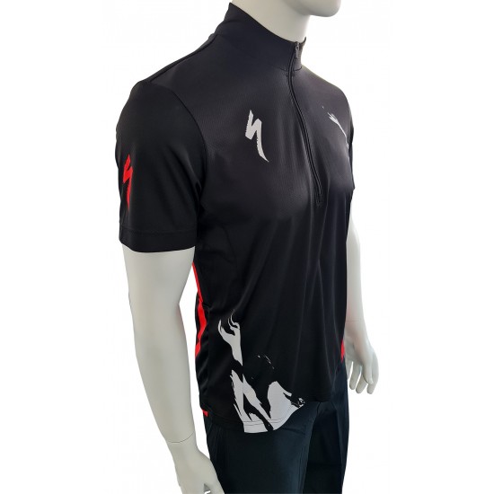 Tricou SPECIALIZED Mens Ride 1/4 Zip SS - Trail of Flames S