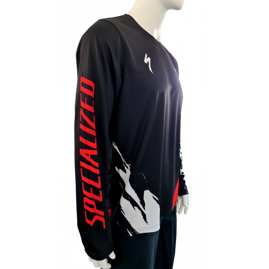 Tricou SPECIALIZED Men's All Mountain LS - Trail of Flames XL Tricou SPECIALIZED Mens All Mountain LS - Trail of Flames XL