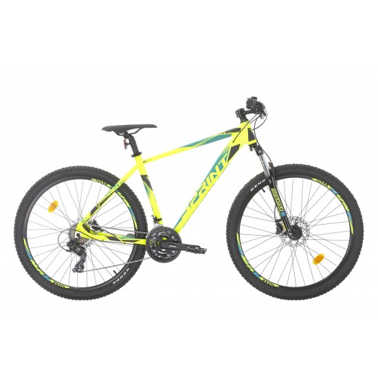 Bicicleta MTB Sprint Maverick 29 2021 verde neon mat 440mm Bicicleta MTB Sprint Maverick 29 Verde Neon Mat 440mm