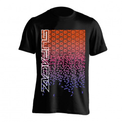 Tricou Ciclism SUPACAZ Star Fade (S/S) - Orange/Roz/mov L