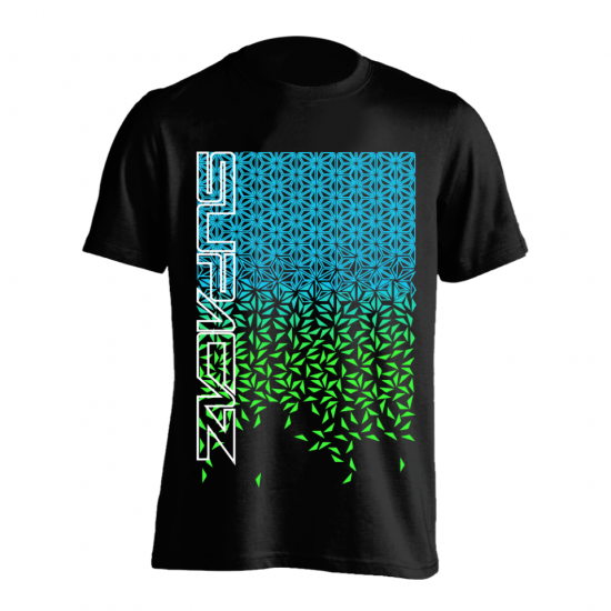 Tricou SUPACAZ - Fader - Verde/Albastru XL