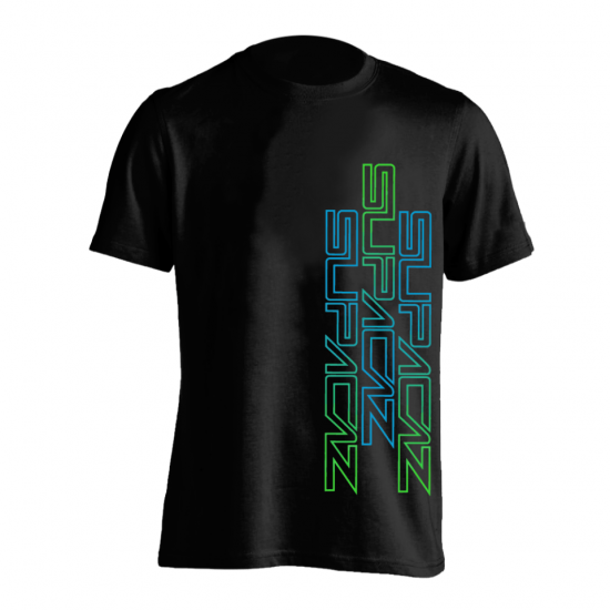 Tricou SUPACAZ - Str8 Up - Verde neon/Albastru neon XS Tricou SUPACAZ - Str8 Up - Green/Blue XS