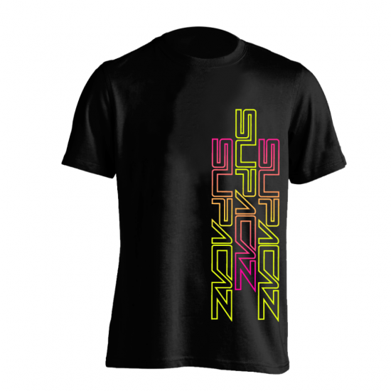Tricou SUPACAZ - Str8 Up - Roz neon/Galben neon XS Tricou SUPACAZ - Str8 Up - Roz/Galben XS