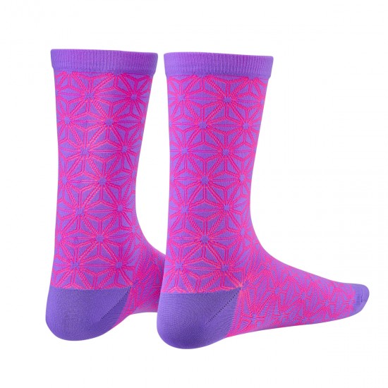 Sosete SUPACAZ Asanoha - Mov neon/Roz neon - S/M Sosete SUPACAZ Asanoha - Mov neon/Roz neon - S/M