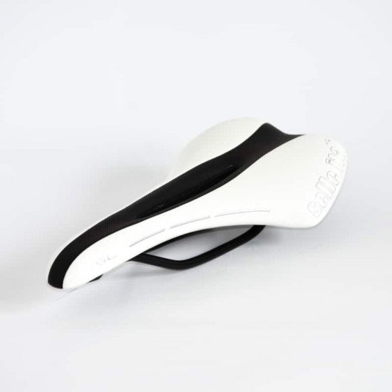 Sa Selle Italia SL Flow manganese alb-negru lucios 238g Sa Selle Italia SL Flow manganese alb-negru lucios 238g