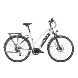 Bicicleta electrica Sprint E-Trekking Faster Plus Lady 28 Alb Lucios - 533mm