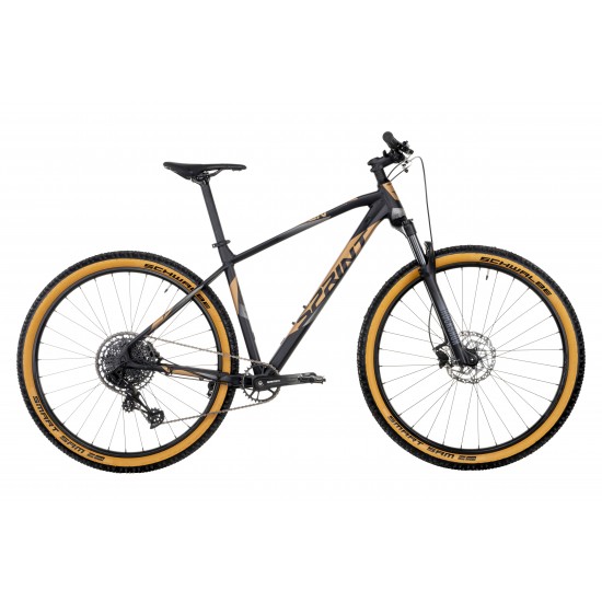 Bicicleta Sprint Apolon 12 29 Negru/Auriu 48cm Bicicleta Sprint Apolon 12 29 Negru/Auriu 48cm