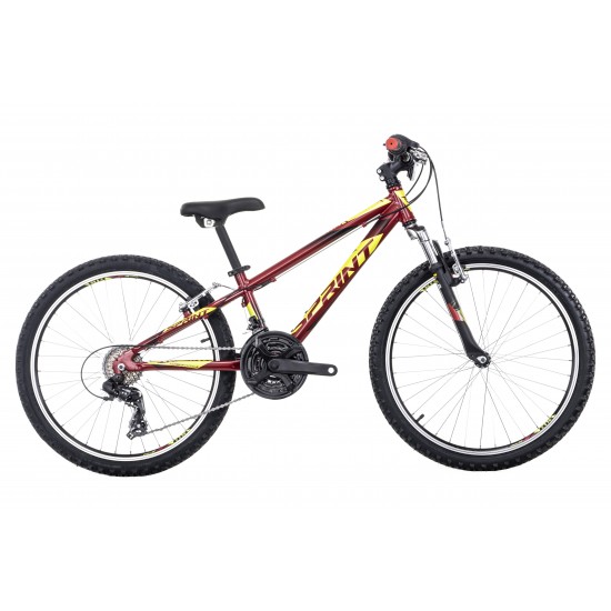 Bicicleta Sprint Hat Trick 24 Rosu/Galben Bicicleta Sprint Hat Trick 24 Rosu/Galben