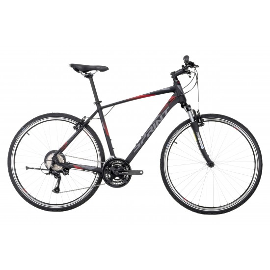 Bicicleta Sprint Sintero Man 28 Negru/Gri 52cm Bicicleta Sprint Sintero Man 28 Negru/Gri 52cm