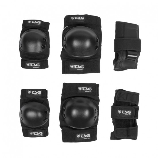Set protectii TSG Junior - Black Set protectii TSG Junior - Black