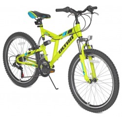 Bicicleta copii mtb ULTRA Apex 24 - Galben | 8-10 ani