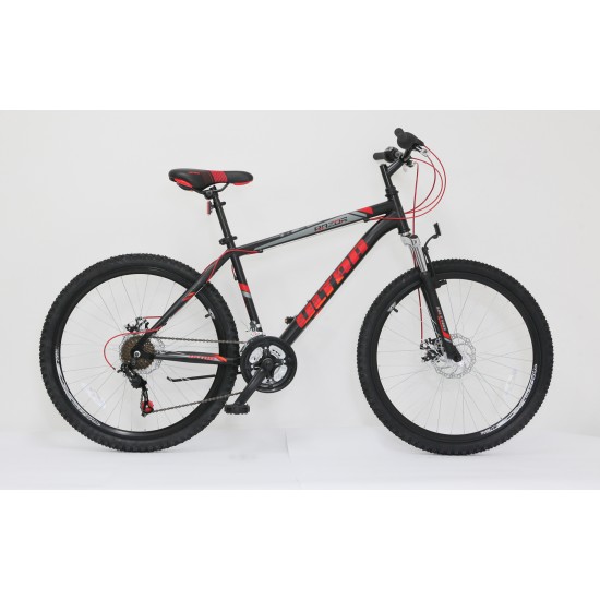 Bicicleta ULTRA Razor 26 negru/rosu neon/portocaliu neon 480mm