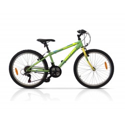 Bicicleta copii mtb ULTRA Storm 24 - Verde | 8-10 ani