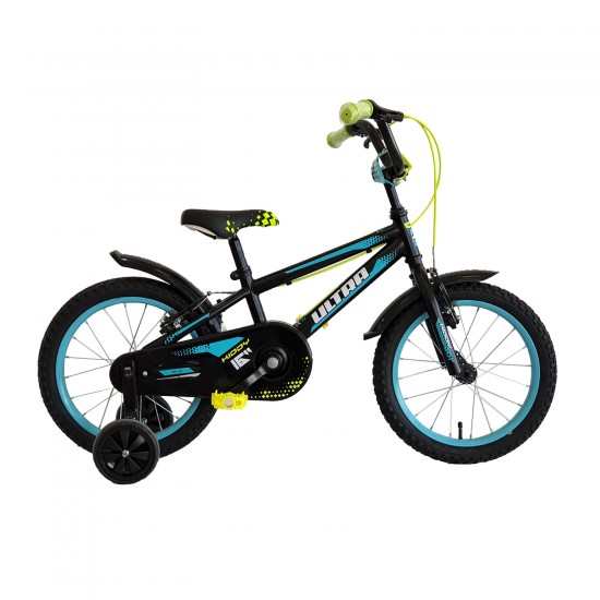 Bicicleta ULTRA Kidy 16 V-Brake copii - Negru Bicicleta copii mtb ULTRA Kidy 16 V-Brake - Negru | 4-6 ani