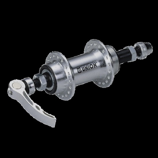 Butuc spate Union 562-8QR aluminiu argintiu ax 10mm 36h 135/145-180 mm 8 viteze cu QR Butuc spate Union 562-8QR aluminiu argintiu ax 10mm 36h 135/145-180 mm 8 viteze cu QR