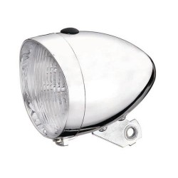 Far fata Union UN-4900 crom cu baterii 3 led Far fata Union UN-4900 crom cu baterii 3 led