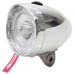 Far fata Union UN-4955 chrom cu baterii 1 led AM Far fata Union UN-4955 chrom cu baterii 1 led AM