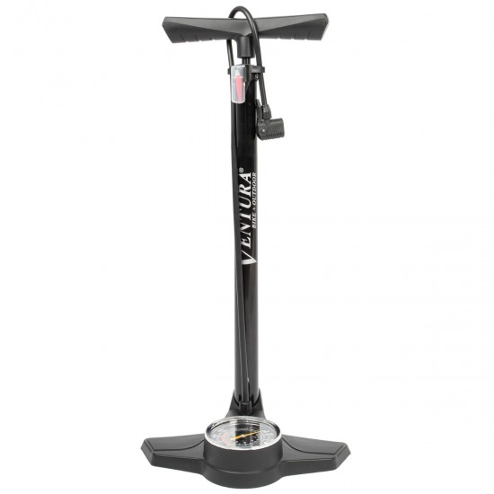 Pompa Podea VENTURA Metal 120 psi/8 bar Negru