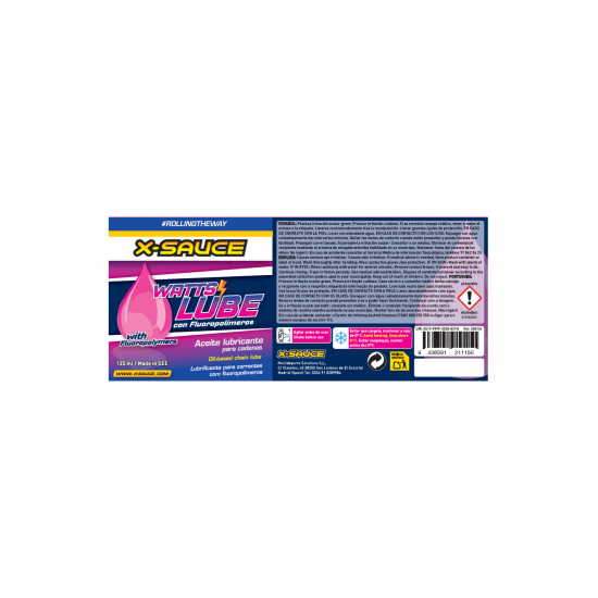 LUBRIFIANT GEL LANT X-SAUCE WATTS LUBE INOVATIV 125 ML LUBRIFIANT GEL LANT X-SAUCE WATTS LUBE INOVATIV 125 ML