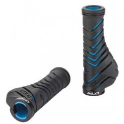 Mansoane XLC Ergonomic lock-on GR-S30 130 mm negru/albastru Mansoane XLC Ergonomic lock-on GR-S30 130 mm negru/albastru
