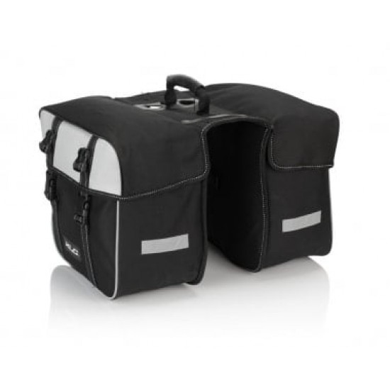 Geanta portbagaj XLC doubleTraveller BA-S74 black/anthracite, 30x30x17cm, ap.30 litrii