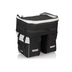 Geanta portbagaj XLC triple bag Traveller BA-S68 black/anthracite approx. 58 litrii Geanta portbagaj XLC triple bag Traveller BA-S68 black/anthracite approx. 58 litrii