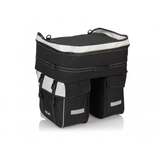 Geanta portbagaj XLC triple bag Traveller BA-S68 black/anthracite approx. 58 litrii