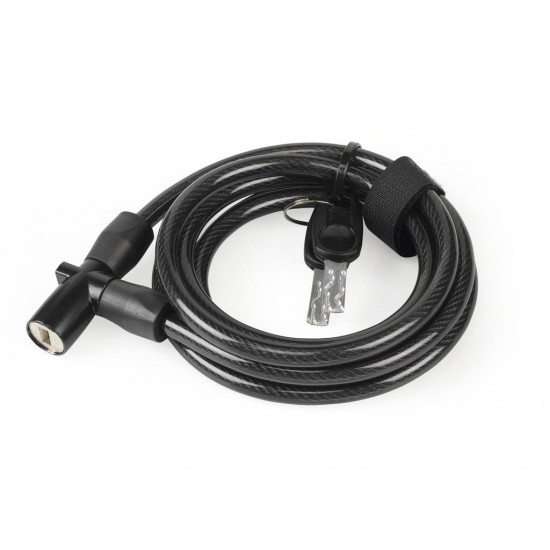 Lacat spiral cu cheie XLC 180cm x 8mm black min PU 12
