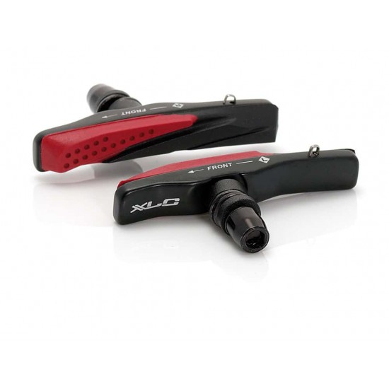 Saboti de frana XLC cu filet 2 perechi 72mm black-red Saboti de frana XLC cu filet 2 perechi 72mm black-red