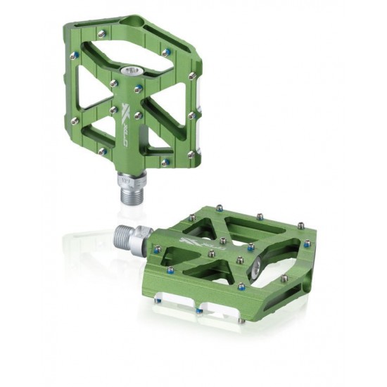 Pedale XLC BMX/Freeride PD-M12 aluminiu limegreen